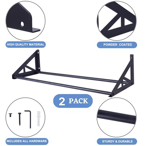 2 Pcs Disc Golf Rack Wall Mount, Disc Golf Storage, Disc Golf Wall Hanger, Disc Golf Shelf for Wall, Disc Rack Storage, Wall-Mounted Disc Golf Organizer for Home, Garage