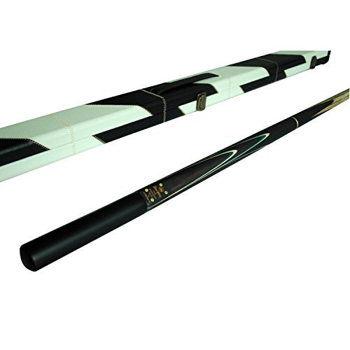 57" 3/4 Jointed Billiard/Pool/Snooker Cue Set 5 Face-Spliced Ash Shaft with A Leather Cue Case - color: T3SC7