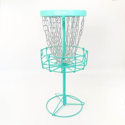 Disc Golf GrowTheSport Mini Disc Golf Basket - color: Teal