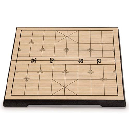 Yellow Mountain Imports Chinese Chess (Xiangqi) Magnetic Travel Set (12.2 Inches) - Compact, Folding Board Game Set - size: 12.5 in