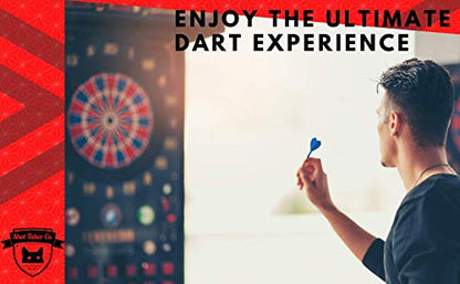 Professional Soft Tip Darts 12 PC Set | 12 Brass Barrels | 50 Extra Black 2BA Tips| 12 Aluminum Shafts | 16 Flights Standard Shape | Multi Tool | Carry Bottle - color: Black Barrel-19g
