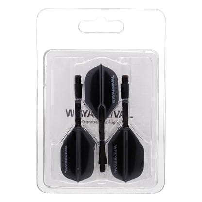 Integrated Dart Flights,All in One Dart Flights and Stems for Unbreakable Use,Universal 2BA Fit for Instant Setup,PP Material Integrated Dart Flights and shafts for Stability - style: 3 Pack