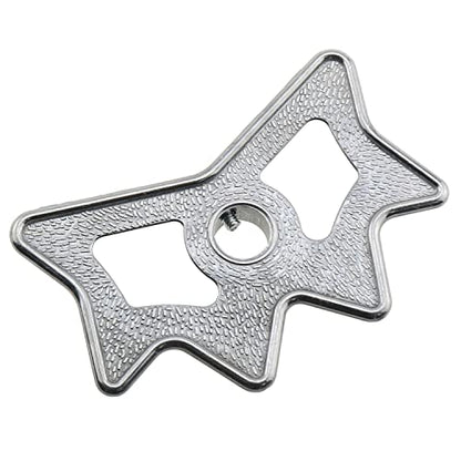 Billiard Bridge Head Silver Tone Aluminum Alloy Billiards Cue Rack Bridge Head Non-Slip Billiards Snooker Pool Cue Rest Bridge Head Holder