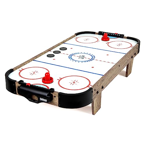 GoSports 40 Inch Table Top Air Hockey Game for Kids - Oak - color: Oak