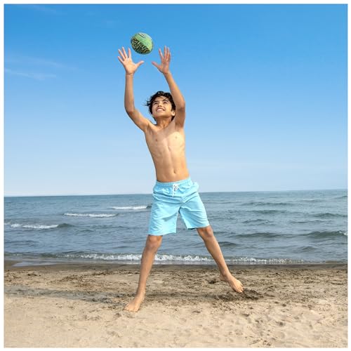Swimways Hydro Waterproof Football, Outdoor Games for Adults and Kids, Swimming Pool Accessories and Pool Party Games,9.25 Inches, Green - color: Green