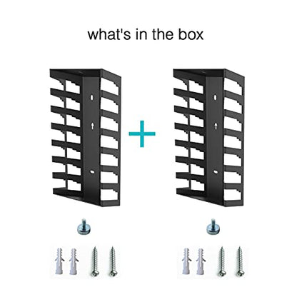 Monzlteck Video Game Case Storage Wall Mount | Metal
