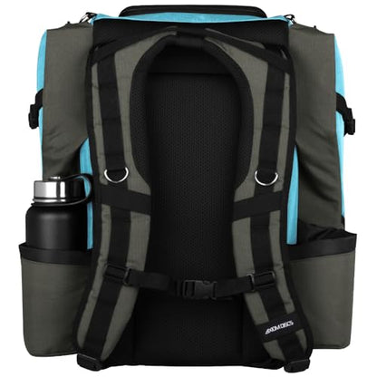 Axiom Discs Voyager Lite Backpack Disc Golf Bag (Choose Your Favorite Color) - color: Blue/Gray, style: V2