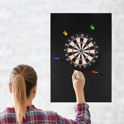 Dart Board Wall Protectors, 36" H X 24" W X 0.5" Thickness, Felt Wall Tiles Dart Board Wall Surround Protector, Cork Board Alternative