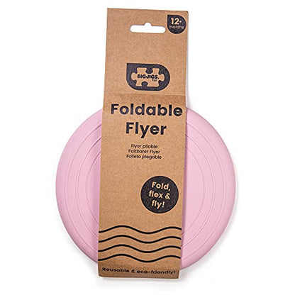 Bigjigs Toys Frisbee Flying Disc (Blush Pink) - Silicone Frisbee for Kids, Quality Flying Saucers, Beach Toys & Garden Toys, Holiday Toys for Toddlers - color: Blush Pink