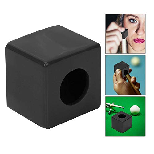 Zerone Billiard Chalk Holder, Secure Fit Pool Cue Tip Lubricator with Portable Design for Billiard Enthusiasts Snooker Lovers and Pool Player (Black)