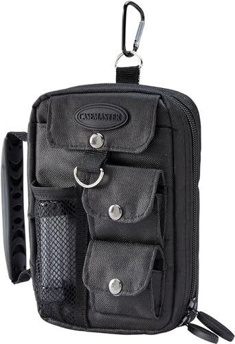 Casemaster Pioneer Dart Wallet with Nomad Dart Case Holder, Holds 3 Steel Tip or Soft Tip Darts, Accessory Pockets, Black