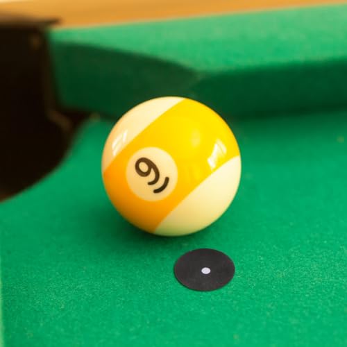 BESPORTBLE Billiard Table Marker Dots Black Snooker Spots Self-Adhesive Billiard Point Stickers for Pool Table Markers Billiards Practice Cloth Material 2 Sheets