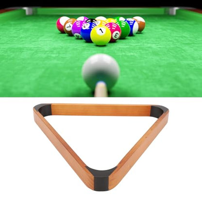 Fabater Solid Wood Billiard 8-Ball Triangle / 9-Ball Diamond Pool Ball Racks for 2-1/4" Pool Balls, Pool Table Accessories (Yellow)