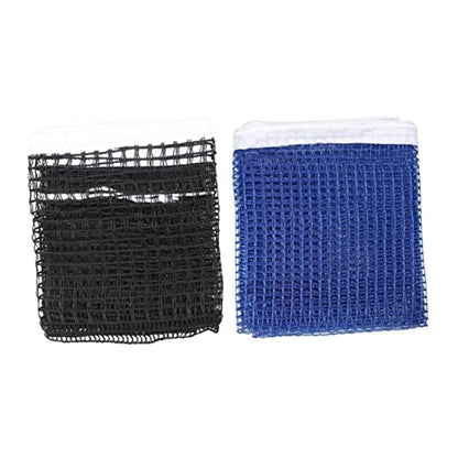 Toddmomy 2PCS Nylon Table Tennis Replacement Net Regulation Size Portable Pong Net for Indoor/Outdoor Use Easy Setup Compatible Standard Tables