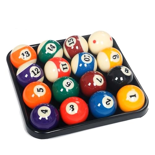 Standard Pool Billiard Ball Tray for 16 Balls, 2 1/4-Inch Black Plastic Pool Ball Carrying Tray for Billiard Pool Table - color: 01