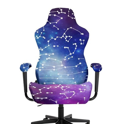 Big Dipper 4 Piece Game Chair Cover Non Slip Stretchable Breathable Gaming Chair Seat Cover Cat Scratch Proof Soft Universal Fit Office Desk & Racing Computer Gamer Chairs for Game Room Deco - color: Big Dipper
