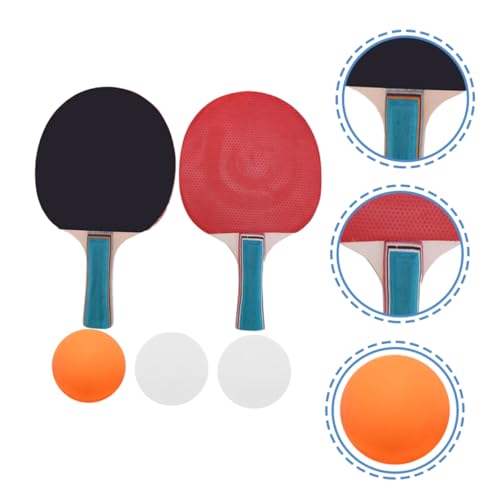 Outdoor Table Tennis Paddle Set Lightweight Training Rackets for Comfortable Grip Includes Paddles and Balls for Fun Sports Activities