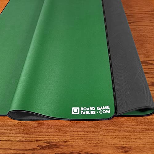 Board Game Playmat [3'x5'/Thick Super Cushioned/Stitched Edge/Water Resistant] with Carrying Case - for Tabletop Board Games, Card Games, RPG Games (Medium, Green) - color: Green, size: Medium (3'x5')