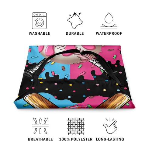 Manfei Baseball Kids Kitchen Apron - color: Blue Pink
