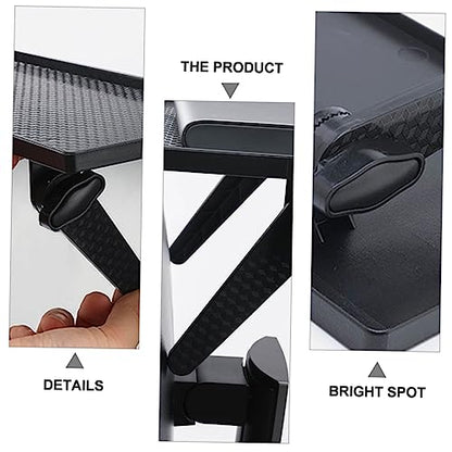 Healifty Holder Wall Hanging Rack Punch Storage Organizer for Router Game Console and Tool Installation Space Saving Design