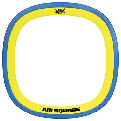 Wicked Air Square. Special Square Shape Designed Flying Disc. Durable & Flexible Rubber Disc Which Flies Smoother and Longer Distance. Easy to Throw & Catch! Not Your Normal Flying Disc! Blue Or Red