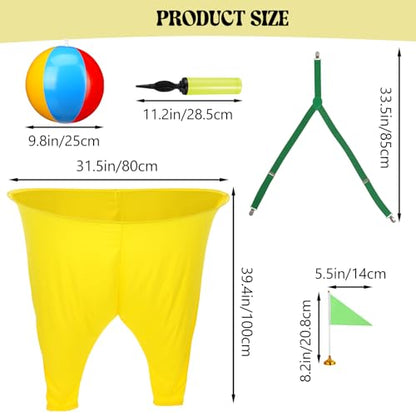 Granny Pants Yard Game (31.5" W x 39.4" H), Hands-Free Design with 43" Adjustable Straps, Hilarious Outdoor Tossing Game for Adults & Family