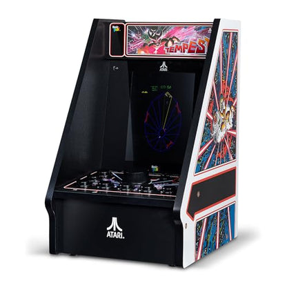 Arcade Classics - Atari Tempest Counter Series Game Machine, 5 Games, 8" Liquid Crystal Screen - Mini Cabinet, Portable Gaming, Retro, Countertop Console, Basement Decoration, Man Cave - style: Tempest Counter Series