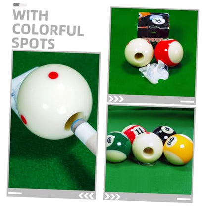 1Set Reusable Billiard Training Ball Pool Cue Ball with Dots Pattern for Skill Improvement for All Levels Billiard Practice Equipment