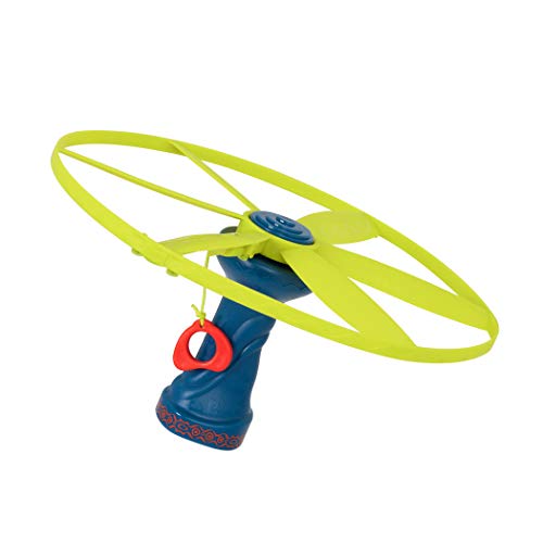 B. toys – Skyrocopter – Sports & Outdoors – Light-Up Disco Flyers – Flying Disc with Lights & Launcher for Kids 5 Years +