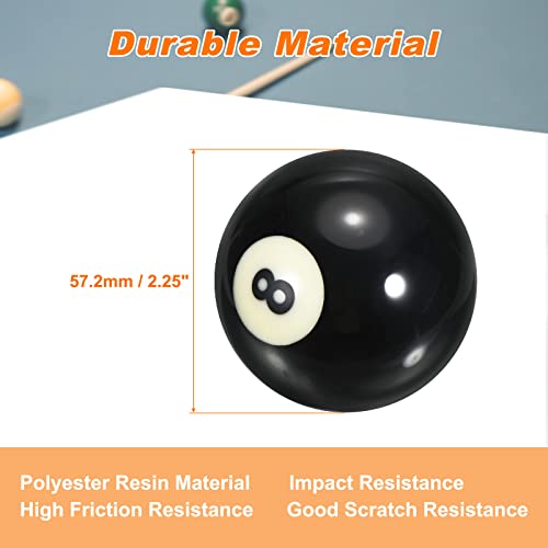 PATIKIL Billiard Balls Set, 2-1/4" Regulation Size Full 16 Professional Billiards Ball, Pool Table Balls for Replacement