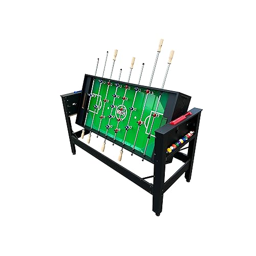 KICK Twain 48" 2-in-1 Multi-Game Table – Foosball & Billiards/Pool Table - color: Black