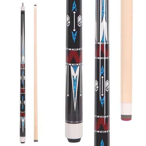 58 inch Canadian Maple Billiard Pool Cue Stick, 13mm 1/2 Maple Billiard Pool Stick, House Bar Pool Table Sticks for Men(Numerous Styles to Choose from) - color: P06