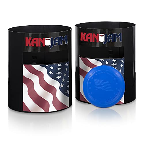 Kan Jam Original Disc Toss Game - American Made Outdoor Game for The Backyard, Beach, Park, Tailgates - ESPN, OCHO, & USA Flag Designs