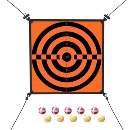 jumpfly Trampoline Games Target Board for Kids Trampoline Accessories with 10 Stick Balls - Indoor Outdoor Backyard Sport Fun Play Game for Kids