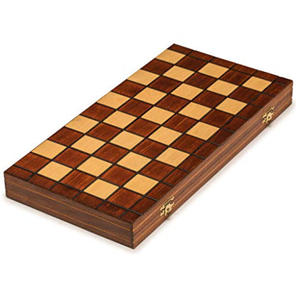 Checkers Set in Folding Wooden Case - 100 Playing Field - 15-1/2''