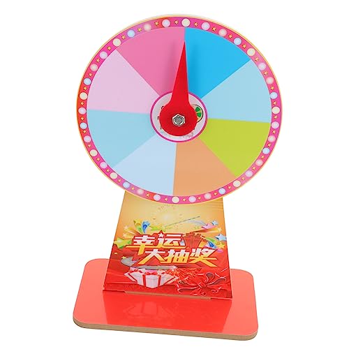 Roulette Wheel Game for Parties Rotating Tabletop Raffle Wheel Plastic Carnival Game Props Style Fun for Adults and Boys and Girls