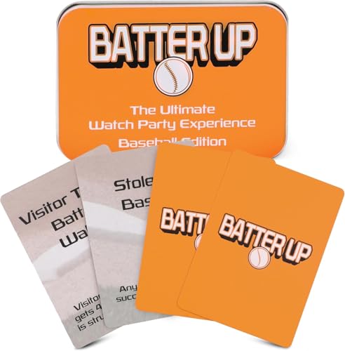 WATCH PARTY GAMES Batter UP Live Baseball Card Game for Sports Fans, Party Nights & Family Fun