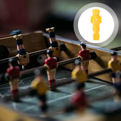 VANZACK 4pcs Foosball Men Soccer Player Set Foosball Players Plastic Replacement Parts for Football Table Fun Game Toys Yellow