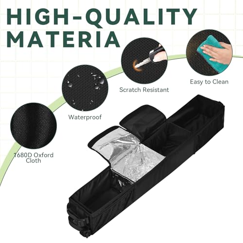 Grekos Golf Cart Inner Storage Tray, Upgraded 1680D Golf Cart Front Storage Basket - color: G-gaoerfukuang.