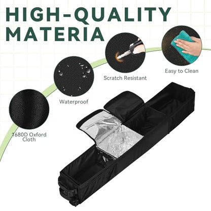 Grekos Golf Cart Inner Storage Tray, Upgraded 1680D Golf Cart Front Storage Basket - color: G-gaoerfukuang.