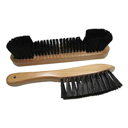 LIOOBO 2PCS Billiard Rail Brush Set Wooden Pool Table Brush Billiard Table Cleaner Cleanning Tool