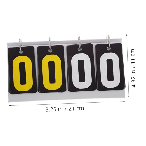 Hemoton Portable Sports Scoreboard Tabletop Flipper for Game Night Softball Tennis
