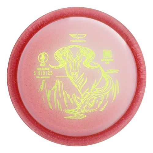 Yikun Midrange Disc Golf Disc-Overstabel Golf Mid-Range,PDGA Approved Great for Competition,Leisure and Entertainment - color: pink