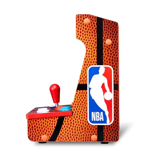 Arcade1Up NBA JAM Countercade Arcade Machine with NBA JAM TE and NBA Hang Time, 7" LCD Screen, Light-Up Marquee and Real-Feel Arcade Controls - style: NBA JAM