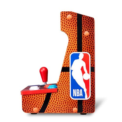 Arcade1Up NBA JAM Countercade Arcade Machine with NBA JAM TE and NBA Hang Time, 7" LCD Screen, Light-Up Marquee and Real-Feel Arcade Controls - style: NBA JAM