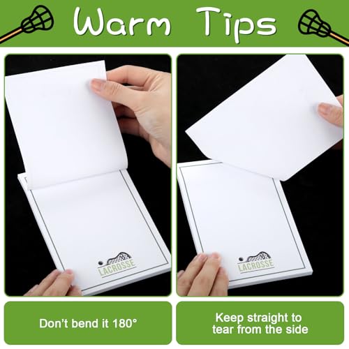 Ctosree 12 Pcs Lacrosse Gifts for Women Men Teens Funny Sticky Notes Memo Pads for Daily Use Lacrosse Party Favors Decorations Supplies - style: Lacrosse