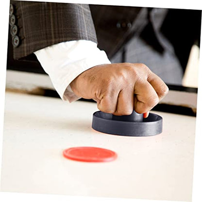 1set Air Hockey Pucks Ergonomic Paddles and Hockey Discs Indoor Game Accessory for Family Fun and Entertainment Includes and Paddles