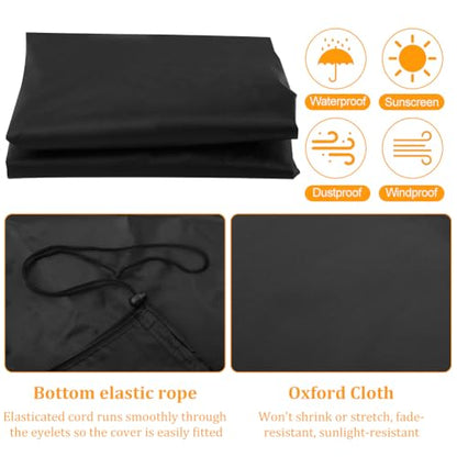 Ping Pong Table Cover, Heavy Duty Folding Table Tennis Table Cover Windproof with Zipper & Buckles Universal Fit for 9x5 FT Indoor & Outdoor Folding Tables