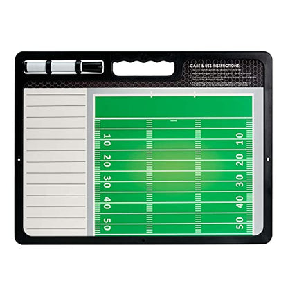 Murray Sporting Goods Premium Coaches Clipboard | Double-Sided Dry Erase Marker Board for Basketball, Baseball, Soccer, Football, Hockey (Marker Included) - style: Football