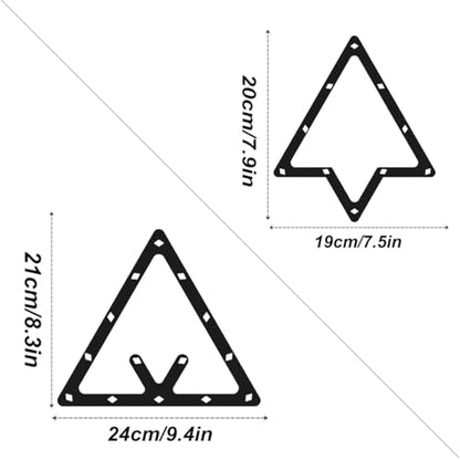 6Pcs Magic Ball Rack Magic Rack Sheet, Pool Ball Rack Magic Rack Sheet Billiards Ball Rack Holder Sheet,Triangle Cue Accessorie 8, 9, and 10 Ball Combo Pack